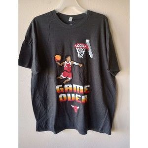 SPORTSCRATE Limited Edition "Game Over" Chicago Bulls Men's T-Shirt Size 2XL